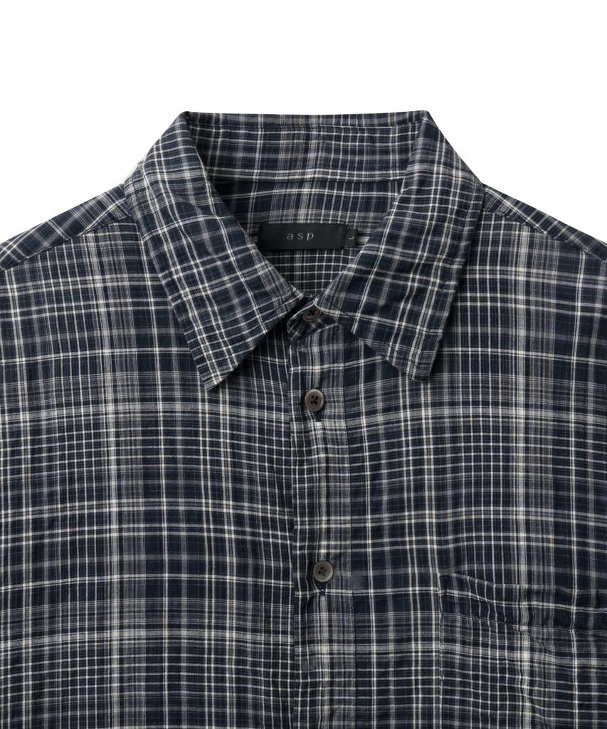ASP Sheer Check Shirt - Navy