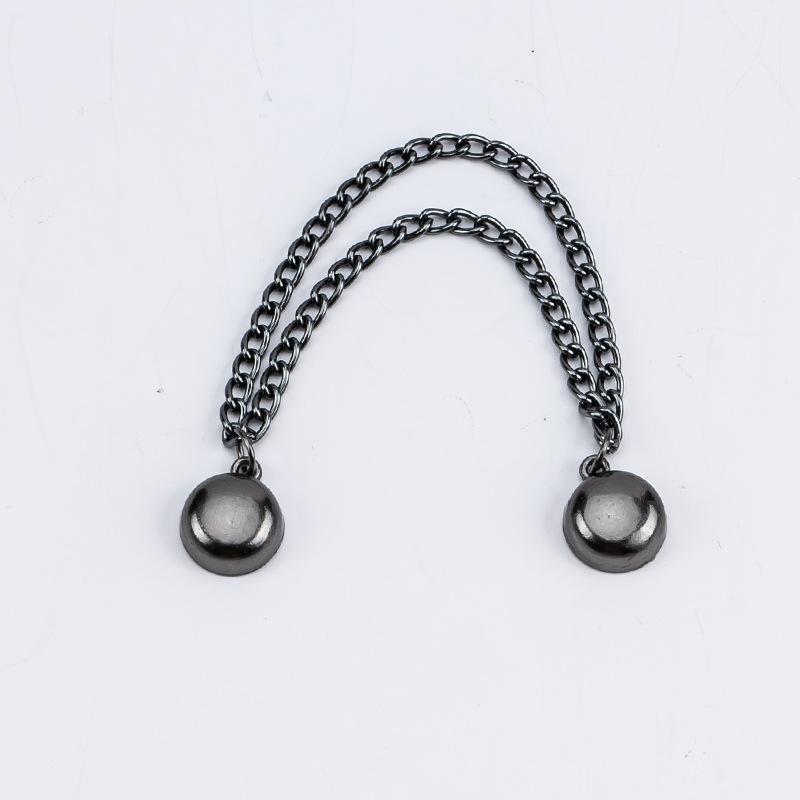 Многофункциональная магнитная клипса для одежды с цепочкой, металлическая клипса-пуговица, фиксатор для одежды, шарфа, манжет брючин, магнитная брошь-пин