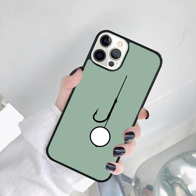Fish Hook Fishing Phone Case Cover For iPhone 17 Air 15 Pro MAX 16 Plus 14 12 11 13 coque