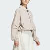 Adidas Tech Premium Woven Jacket Водонепроницаемая повседневная свободная куртка Женская куртка бежевого цвета JJ1111