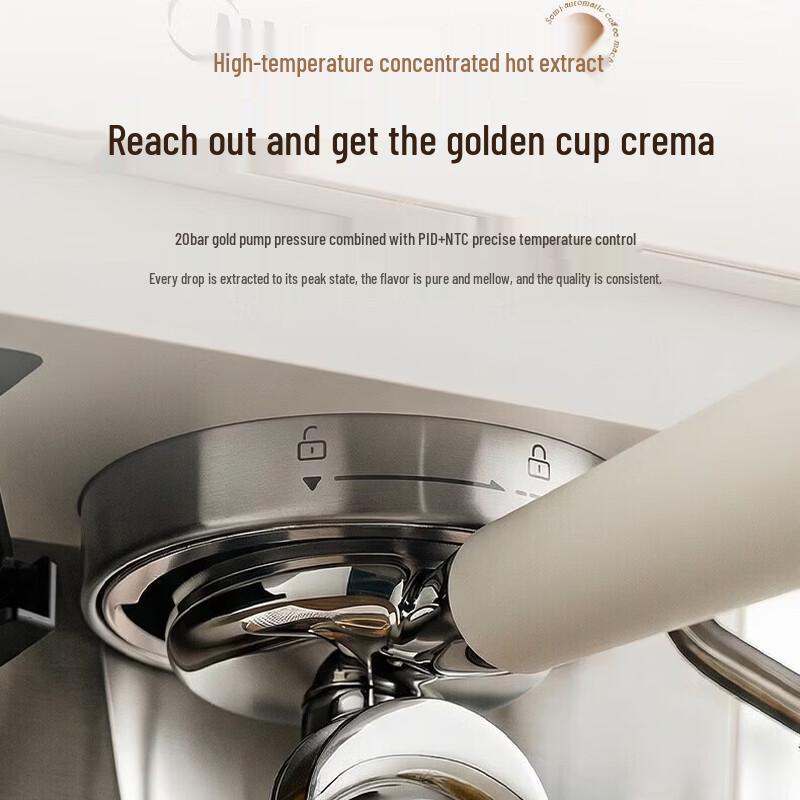 Midea Glacier Semi-Automatic Espresso Machine with Grinder