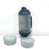 33.5oz Portable Dog Water Bottle for Travel Hydration&Food Feeder 6.5oz Food Container, Leak-Proof,  Outdoor, Walking, Hiking