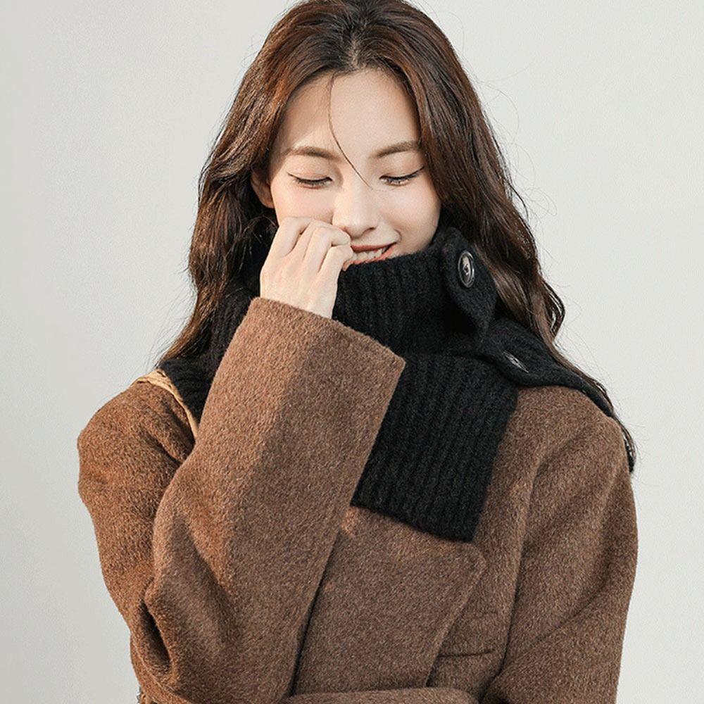 Fashion Warm Windproof Knitted Fake Collar Scarf Neck Warmer Turtleneck