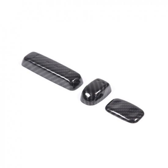 Carbon fiber ABS Seat Adjustment Button Trim Cover For Honda Pilot 2016-22