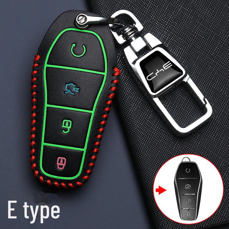 Роскошный чехол для ключа для автомобилей BYD: Модели Qin, Song Pro, Han, Dolphin, Yuan, UP, Seal и Seagull