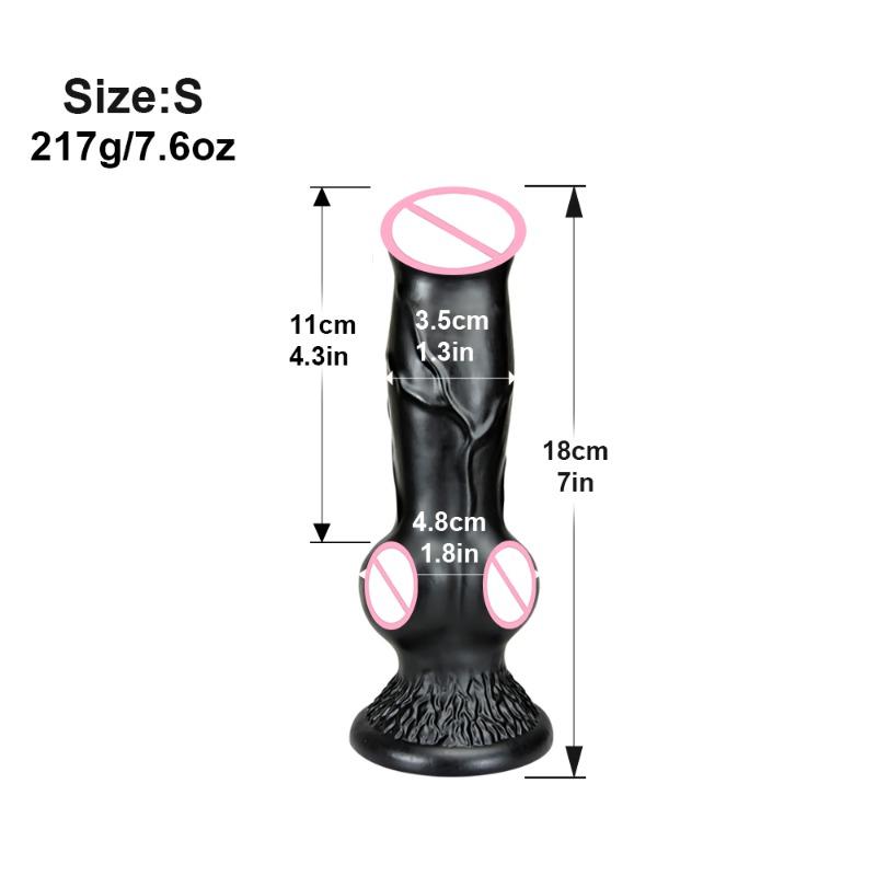 Большой силиконовый фаллоимитатор с животными, секс-игрушка для мужчин и женщин, анальная пробка, пенис, реалистичный фаллоимитатор с собачьим узлом, секс-игрушка, женский мастурбатор, товары для взрослых