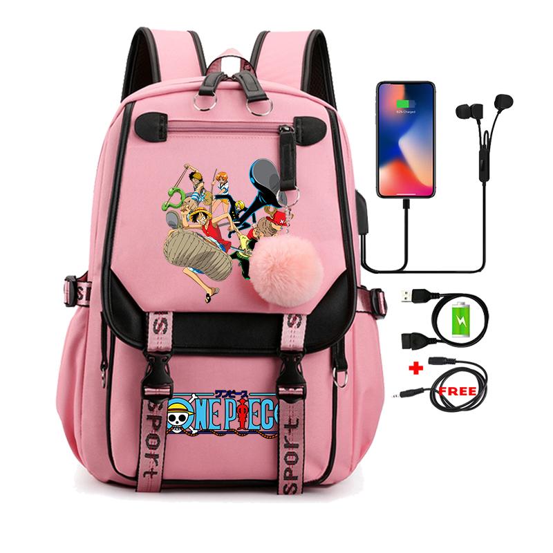 Цельный аниме Nezuko Kawaii, школьная сумка с героями мультфильмов для сумок, манга для путешествий, повседневные сумки для книг для девочек, рюкзак большой вместимости для взрослых