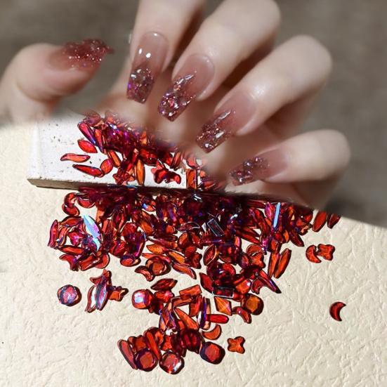 1 коробка, великолепный блестящий визуальный эффект, несколько стилей украшения ногтей, 3D роскошные художественные украшения, аксессуары для дизайна маникюра