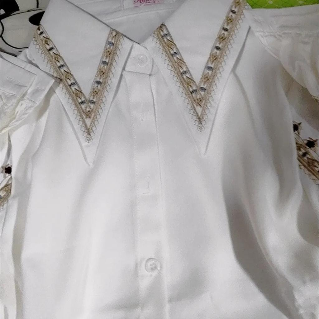 Шифоновая блузка женская с длинным рукавом, вышитая, элегантная, французский топ, легкий стиль, топы