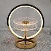 Chinese Style Table Lamp Bedroom Bedside Lamp Simple High-end Ornaments Creative Peony Small Night Light LED Decorative Built-in