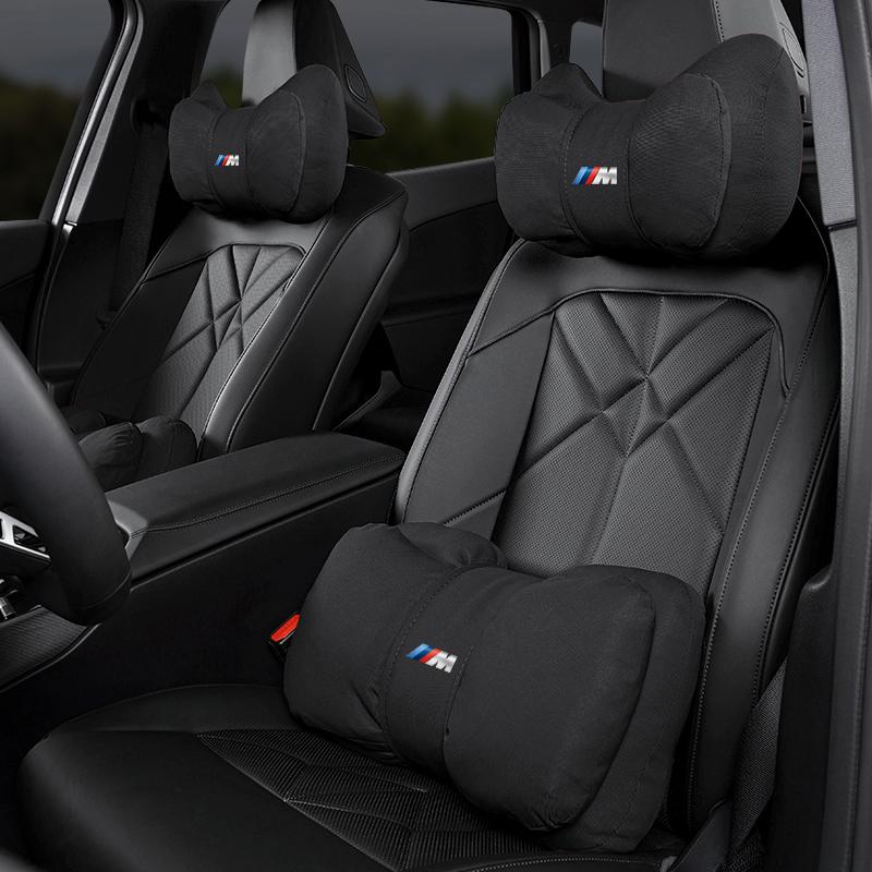 Car Seat Neck Pillow Breathable Headrest Lumbar Support Protector Cushion For BMW G80 G06 G07 G42 G14 G15 G16 F82 F20 / Stickers wzjh87 dnvr5