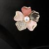 Beautiful Flower Enamel Accessory Alloy Badge Fashion Brooch Clothing Jewelry Suitable for Gifting or Own Collection
