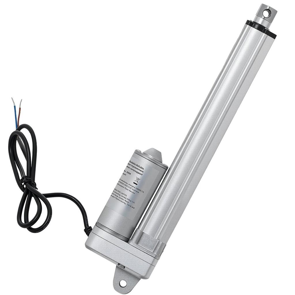 12V Linear Actuator, 203.2mm Stroke IP65 Waterproof Linear Actuator, 675lbs/3000N 0.2"/s Motion Actuators with Mounting Bracket for Solar Trackers,