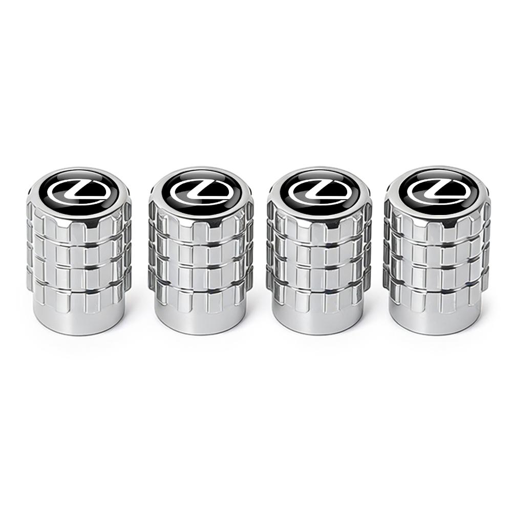 PYZW6 Car Tire Valve Cap Metal Tyre Wheel Air Stem Valve Cover For Lexus CT200h NX300h RX300 EX300h F Sport IS RX NX ES LS GS UX LX LC