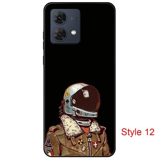 Чехол для Motorola Moto G84 MotoG84, черная задняя крышка, чехол 6,5 дюйма, противоударный мягкий бампер, противоскользящий прочный ТПУ, полная защита