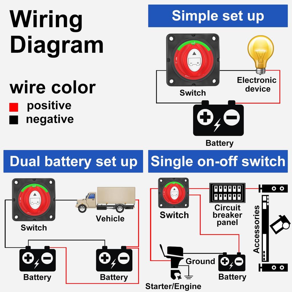 Выключатель массы 24В 48В Главный изолятор Выключатель отключения для морской лодки автомобиля