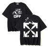 1171 Off-White 2025 Summer New Bulldozer OFF Arrow Printed Short Sleeved T-shirt for Men and Women