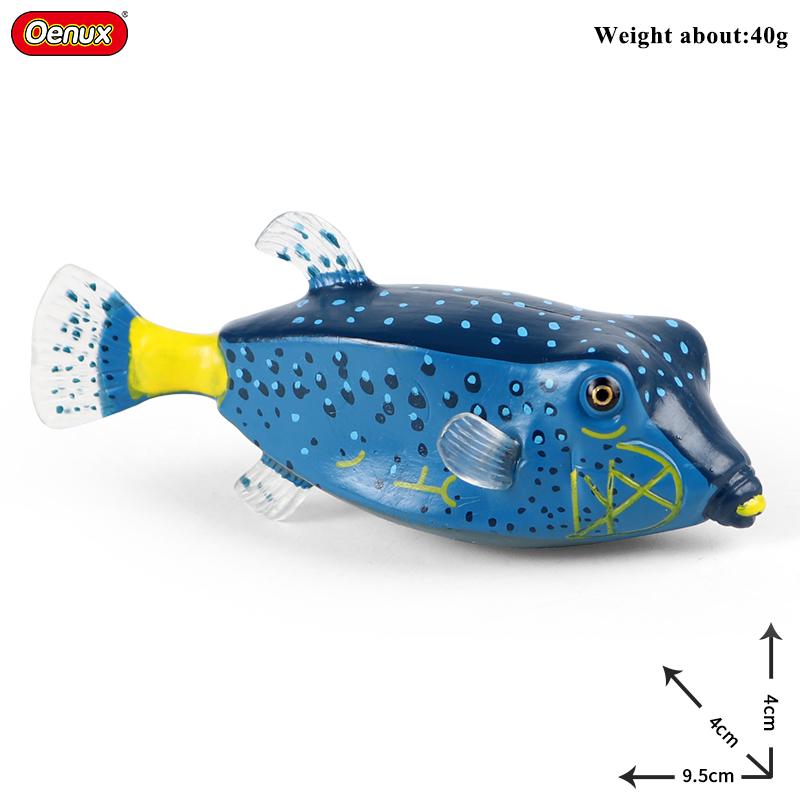 Oenux Модель Морская жизнь Рыба-клоун Лосось Окунь Морское Океаническое Животное Фигурки ПВХ Высокое Качество Образование Миниатюра Пляж Детская Игрушка