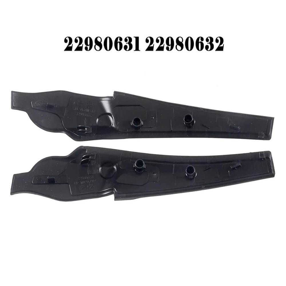 2Pcs Car Front Wiper Side Cowl Extension Cover Trim For Cadillac XTS 2013-2019