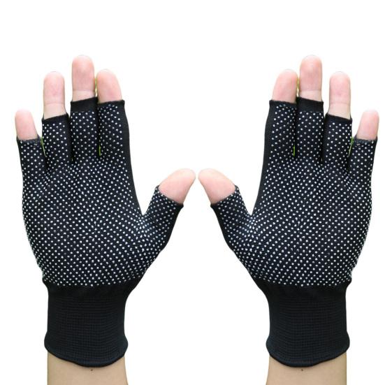 1 пара спортивных перчаток без пальцев, противоскользящие, солнцезащитные, полиэстеровые, с открытыми пальцами, перчатки для рыбалки и сбора чая, для занятий спортом на открытом воздухе