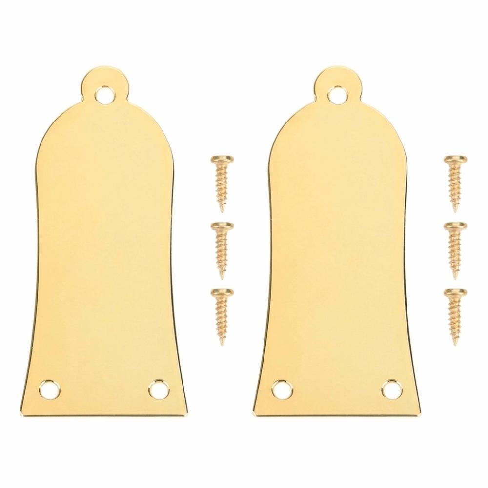 2PCS Metal Metal Truss Rod Cover With Screws Electric Guitar Rod Cover Guitar Replacement