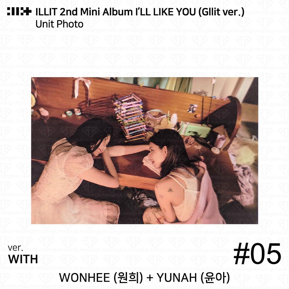 ILLIT 2-й мини-альбом I'LL LAKE YOU Gllit Ver To с фотокарточкой Between Photocard Photo