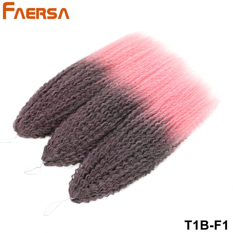 Вязание крючком для волос Бразильские косы Синтетические кудри Мягкие наращивания плетения 20 28 дюймов Афро-вязание крючком Волосы Длинные волны воды Цвет омбре Волосы