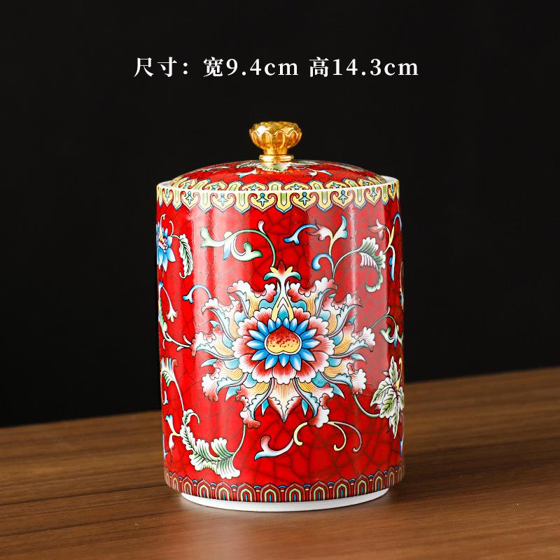 Европейская керамическая банка для хранения с крышкой для журнального столика, чая, гостиной, конфет, бытовых кухонных принадлежностей, дозатора хлопьев