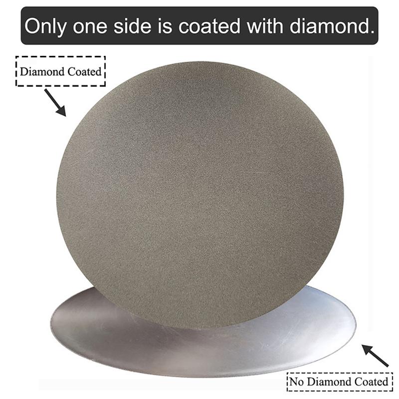 NO CENTER HOLE 150mm Diamond Grinding Disc Abrasive Wheels Coated Flat Lap Disk Polishing Discs for Jewelry Gemstone Tools