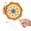 Yarn Crocheted Antique Style Fan Classical Weaving Fun Decorative Craft Fan  Girlfriend