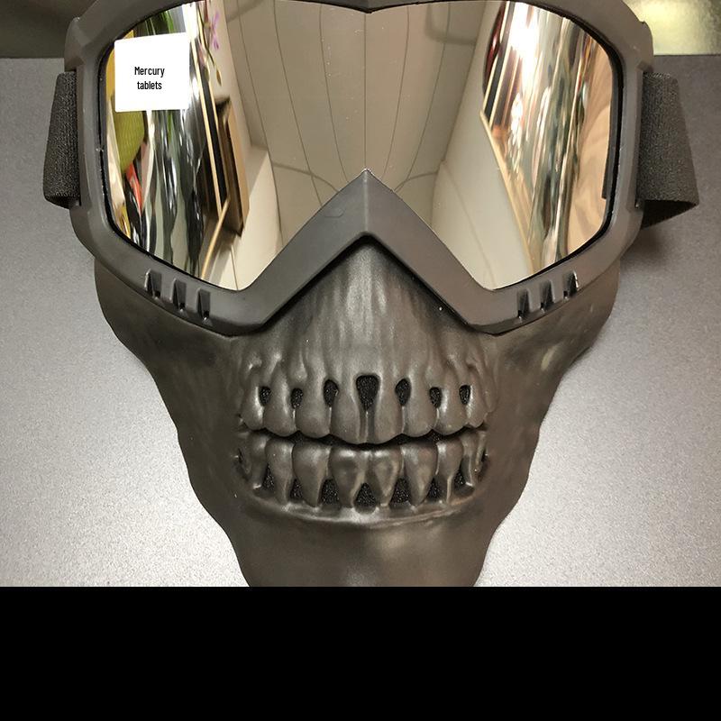 Tactical Skull Mask & Goggles: Windproof, Sandproof, Anti-Fog for Cycling, Motorcycle, Military, and Outdoor Sports