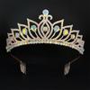 Rhinestone Wedding Tiara Crystal Bridal Comb Crown for Bride Prom Queen Cake Topper Decor Girls Princess Party Hair Zircon Gift