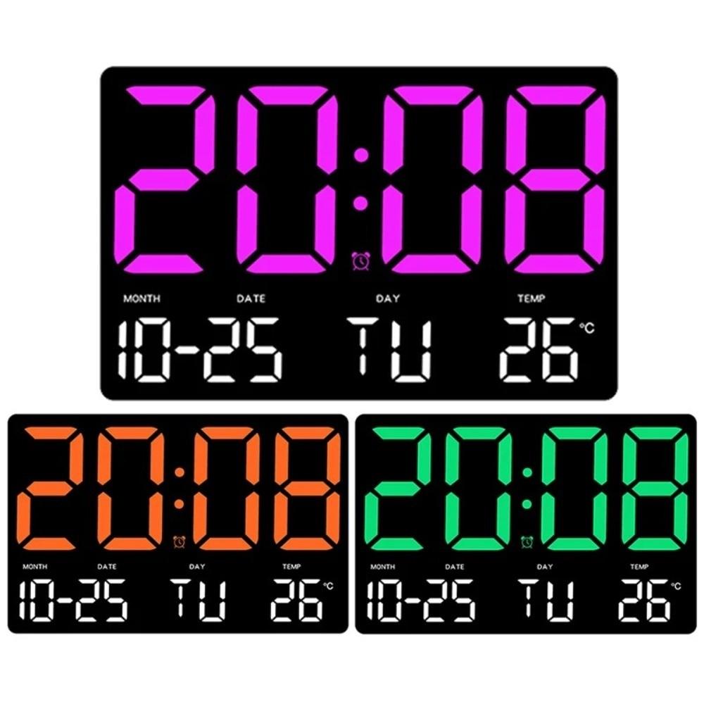 Date Display Electronic Alarm Clock Large Screen Display Digital Alarm Clock Home Decor