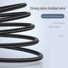 PISEN Плетеный нейлоновый кабель PD Fast Lightning для Apple – Прочный и устойчивый к разрыву