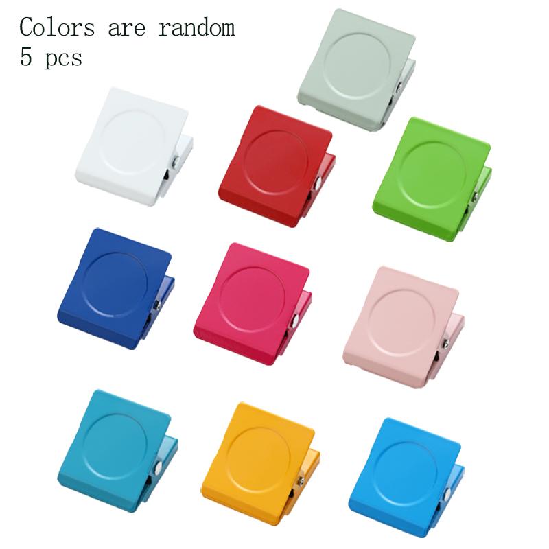 5pcs Fridge Magnets Magnetic Clips Fridge Magnets Metal Clips for Notes & Papers Suitable for Home, Office, and Personal Use