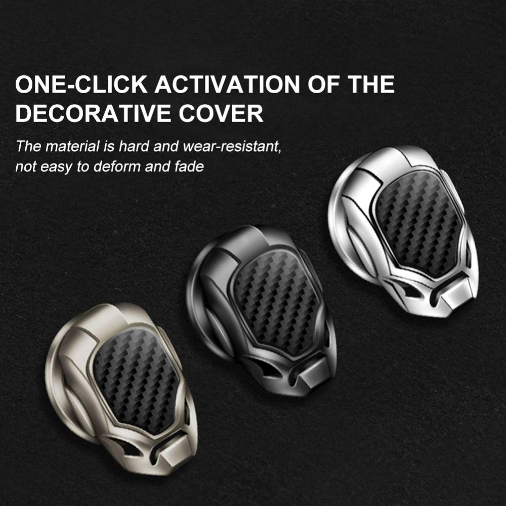 Декоративная защитная накладка на кнопку старт-стоп, крышка кнопки зажигания двигателя, защита интерьера автомобиля
