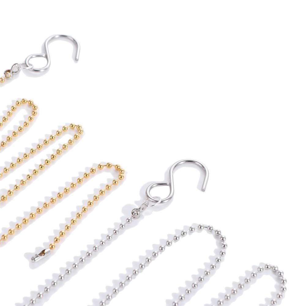Gold Silver Volleyball Measure Chain 2.5m/8.2ft Volleyball Net Height Chain Volleyball Matches