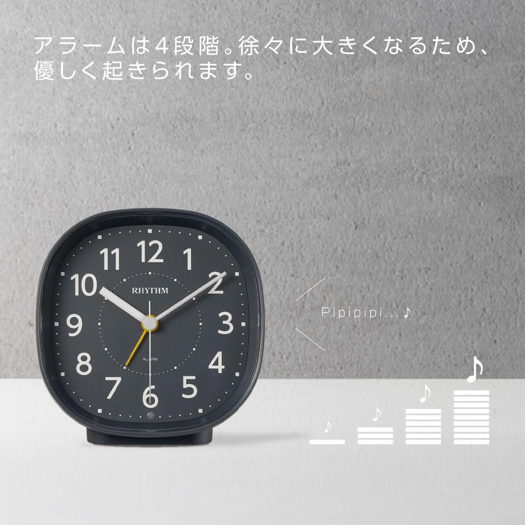 Будильник RHYTHM Refre R674 светло-серый