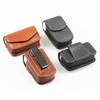 Men Leather PU Glasses Case Storage Box Belt Wearable Folding Glasses