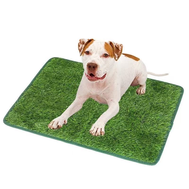 Artificial Turf Dog Potty Training Mat Reusable Grass Rug Replacement Turf Outdoor Lawn Mat Easy To Clean for Balcony Garden