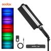 Godox LC500R 2500K-8500K двухцветный полноцветный светодиодный светильник RGB со световыми эффектами CRI 96 TLCI 98 с пультом дистанционного управления и шторками