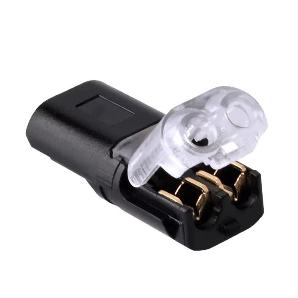 Быстрозажимная клеммная колодка с фиксирующей защелкой 2-контактный соединитель проводов Малый соединитель для проводки Электрический