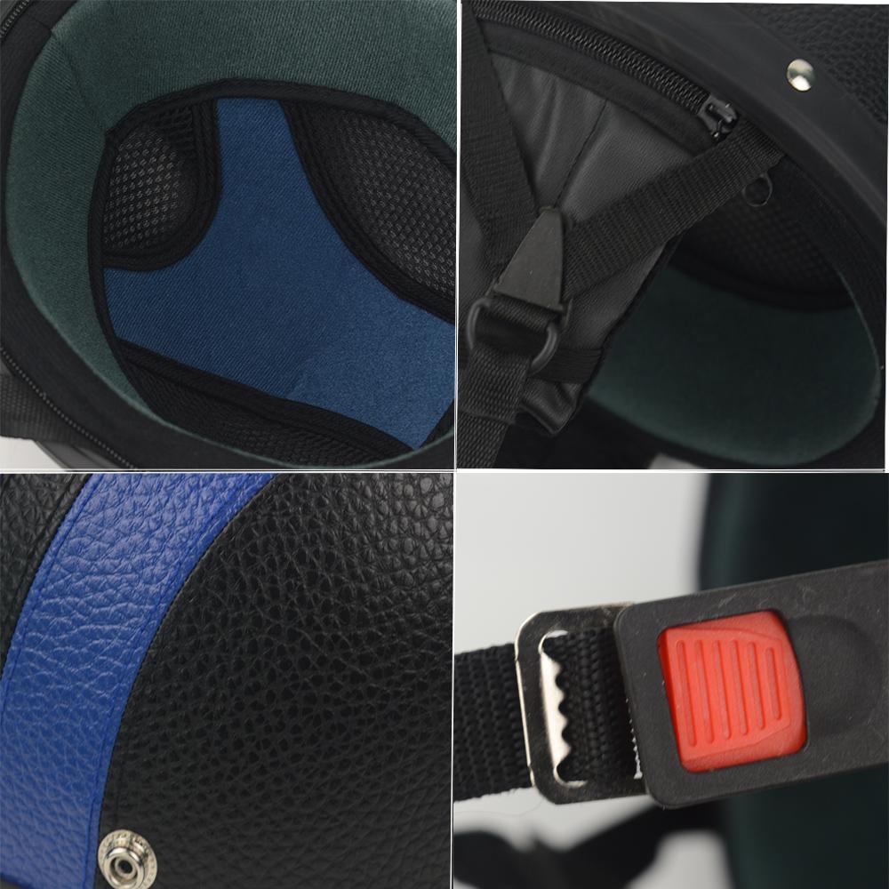 Взрослые шлемы мотоциклетный ретро полукруизный шлем мотоциклетный скутер шлем очки для Harley винтажный немецкий мотоцикл