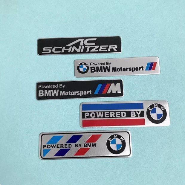 New 3D Aluminum Car Styling Sticker Body Trunk Decoration For BMW M Power Performance E90 E91 E92 E93 X1 X3 X5 X6 M3 M5 F18 E63 YN8