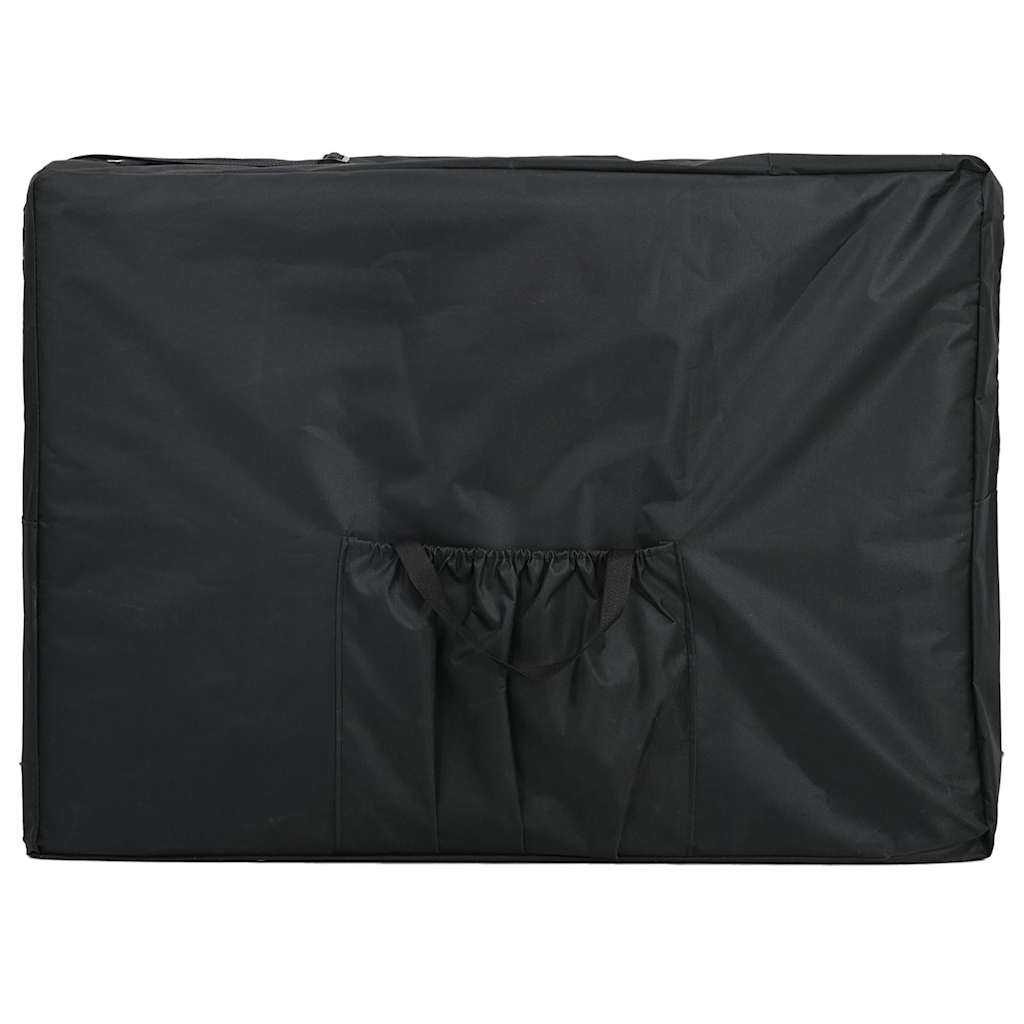 4 Zone Massage Table with Aluminum Frame Anthracite 186*68 cm