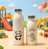 Portable 304 Stainless Steel Double-Layer Vacuum Thermos - Milk Cup, Small Mouth, Durable Design.