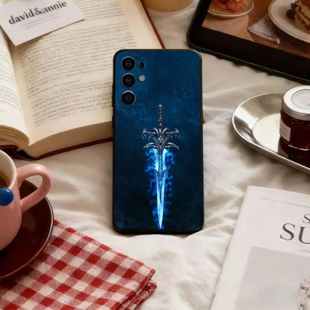 Чехол для телефона W-Warcraft G-Game Мягкий черный Для Samsung S25, S24, S21, S22, S23, S30, Ultra, S20, Plus, Fe, Lite