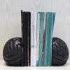 2pcs Heavy Duty Bookends Extra Strong Brain-Shaped Bookends