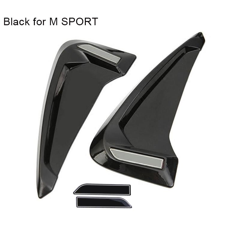 Наклейка на боковую крышку воздуховода автомобиля для крыла, универсальная для BMW E39 E46 E60 E90 X1 X3 X5 F30, мягкая наклейка из углеродного волокна ABS