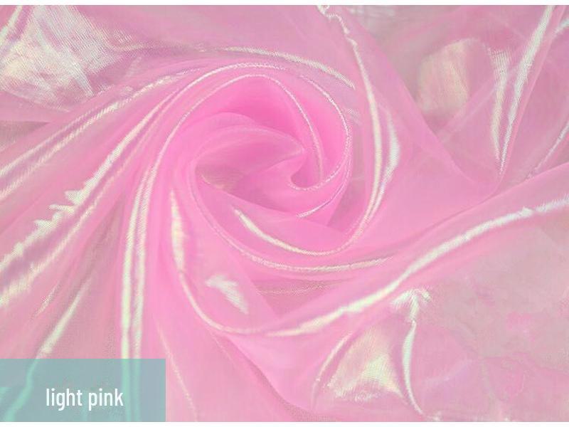 Цветная фантазийная лазерная марлевая ткань для платья принцессы Аиши и костюмов для выступлений